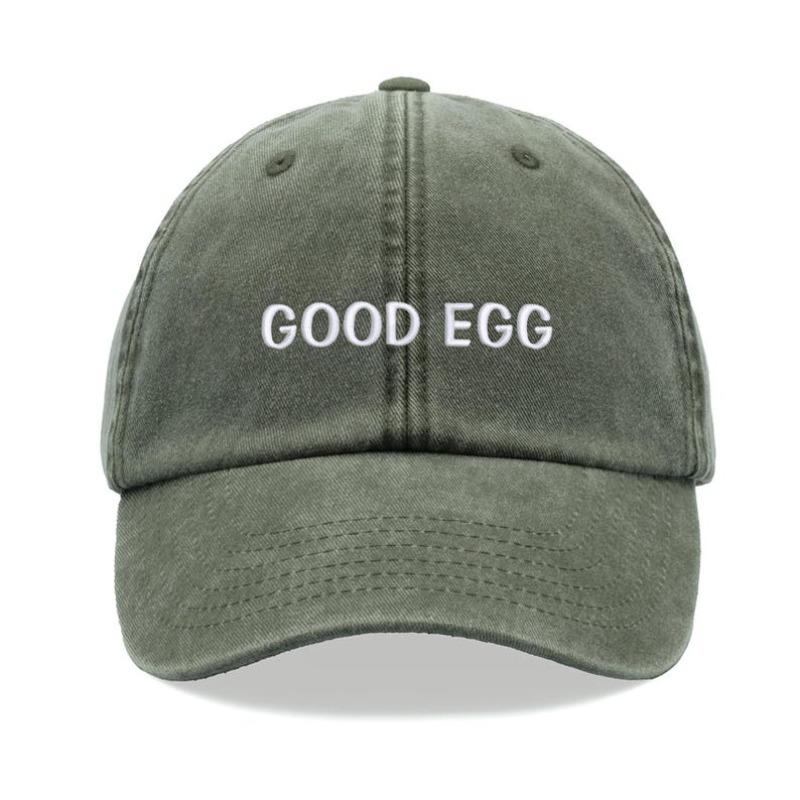 Кепка Good Egg Винтажная Стирка Хлопок Унисекс Папина Кепка Регулируемая Смешная Выцветшая Спортивная Солнце День Отца День Матери Смешная Шутка Мама