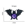 Glow in Dark Halloween Bat Decorations 8 Pack, Waterproof LED Light Up Bat Ornaments for Indoor Outdoor Party Props Yard Cemetery Decor
