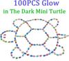 50-200Pcs Glow In The Dark Resin Turtle Figurines . Cute Miniatures For Fairy Garden, Micro Landscape, Dollhouse Decor Crafts