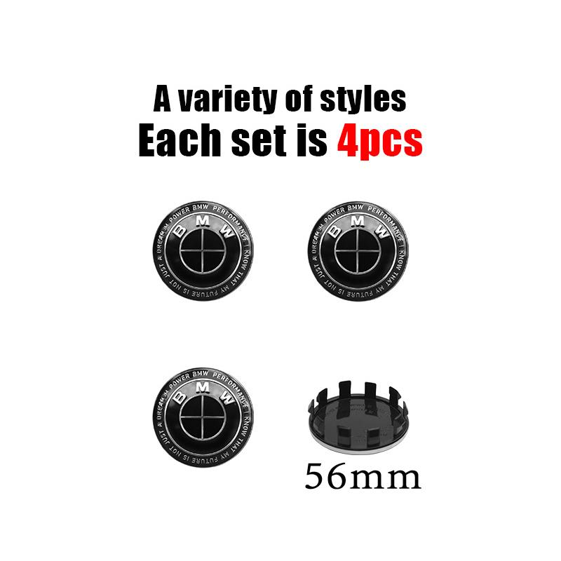 4Pcs 56MM/60MM/68MM Car Styling Wheel Center Cap Hub Cover Badge Accessories For BMW G30 G32 G01 G26 G23 G05 G06 G07 G22 F40 G02