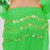 Women's 3 Rows Waist Chain Belt Hip Scarf Belly Dancing Clothing Accessories Belt Skirt Fashion