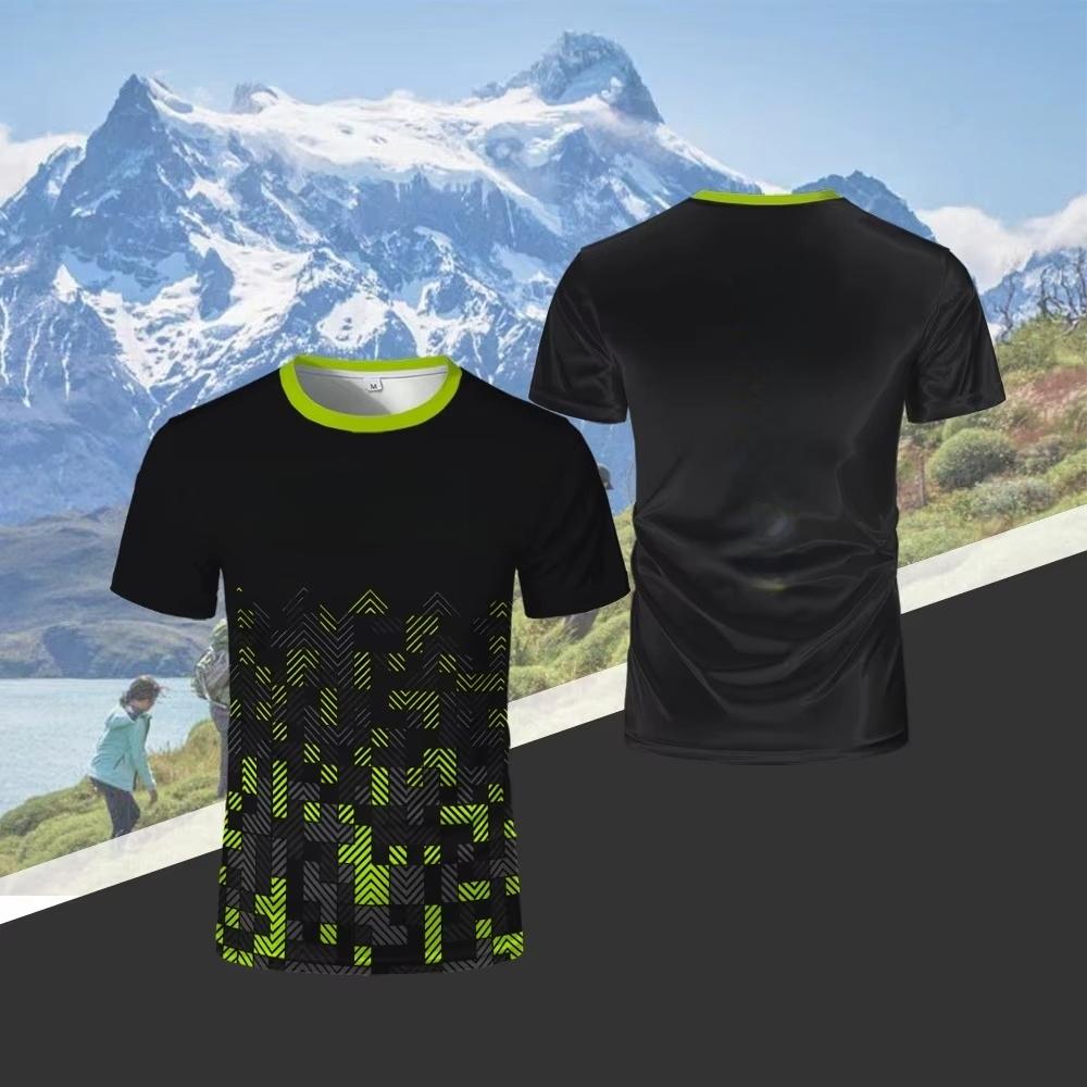 Men's Hiking Outdoor Running T-Shirts Fashion 3D Printed Design T Shirt for Men Wall Climbing and Trail Camping Drifit Clothing