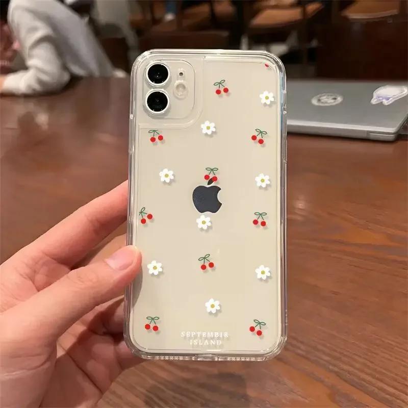 Милый чехол-сердечко с ромашками для Samsung Galaxy S25 S24 Ultra S22 S23 S21 Plus FE S25Ultra 5G A55 A15 A16 A54 A35 A53 Мягкий чехол