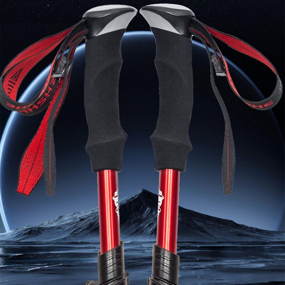 Алюминиевая палка для кросс-кантри, трость для брода из ЭВА, удобная рукоятка, уличные треккинговые палки, альпинизм