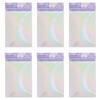 6 Sheets Iridescent Dream Holographic Sticker for Journals Waterproof Scrapbooking Stickers Transparent Substrate for Collage Sealing Decoration