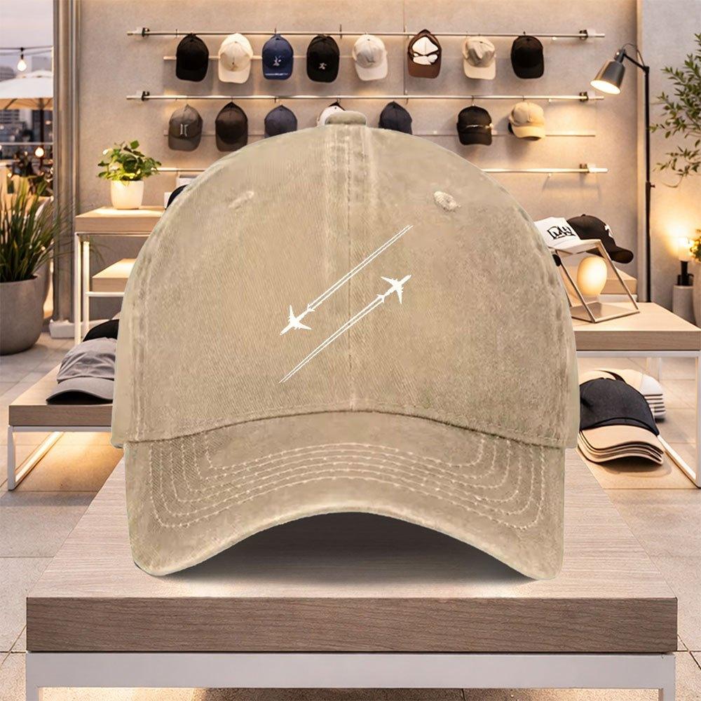 Airplane Design Baseball Cap for Unisex and Women Lightweight Adjustable Spring Summer Hat