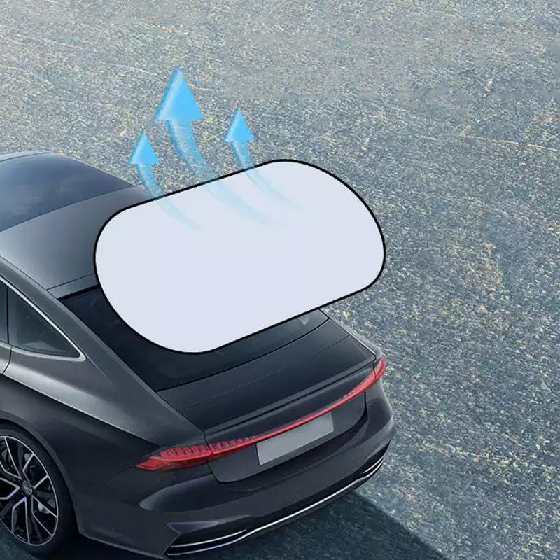 SEAMETAL Автомобильный солнцезащитный козырек с защитой от УФ-лучей, складной, для заднего стекла автомобиля, универсальный, с присосками