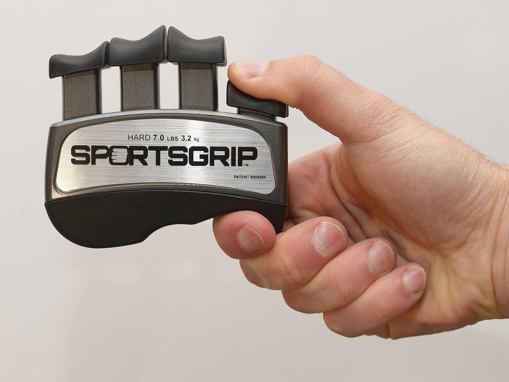 SPORTSGRIP Тренажер для кистей и пальцев (Твердый - 7 фунтов  3,2 кг) – Эргономичный тренажер для пальцев улучшает хват для спортсменов всех видов спорта