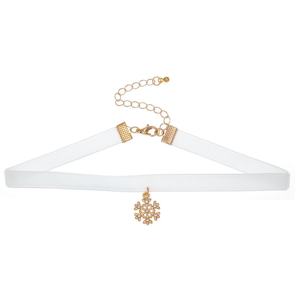 Cartoon Christmas Choker Clavicle Chain Cartoon Pendant Choker Velvet Collar Necklaces Festival