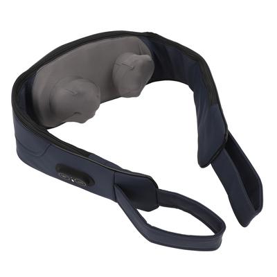 Массажер для шеи и спины темно-синий перезаряжаемый от USB портативный электрический массажер для плеч с горячим компрессом для расслабления мышц