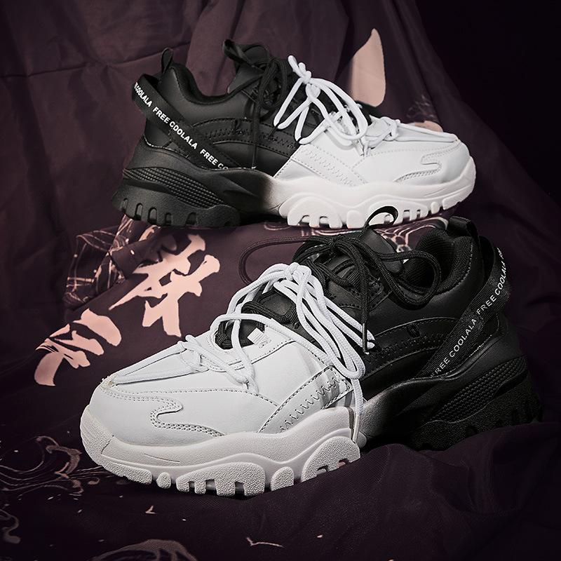 Four seasons explosion Harajuku трендовый цвет, соответствующий модному бренду ретро-туфли для пап, мужские низкие повседневные спортивные универсальные кроссовки