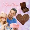 20 Reasons Why I Love You Heart Jigsaw Romantic Heart Wooden Jigsaw W/ Gift Box for Him Her Valentines Anniversary Wedding Gift