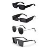 Sheomy Unisex Combo Offer Pack of 4 Shades Glasses Square Sunglasses Rectangle Retro Vintage Narrow Women::Men Small Narrow Square Sun Glasses