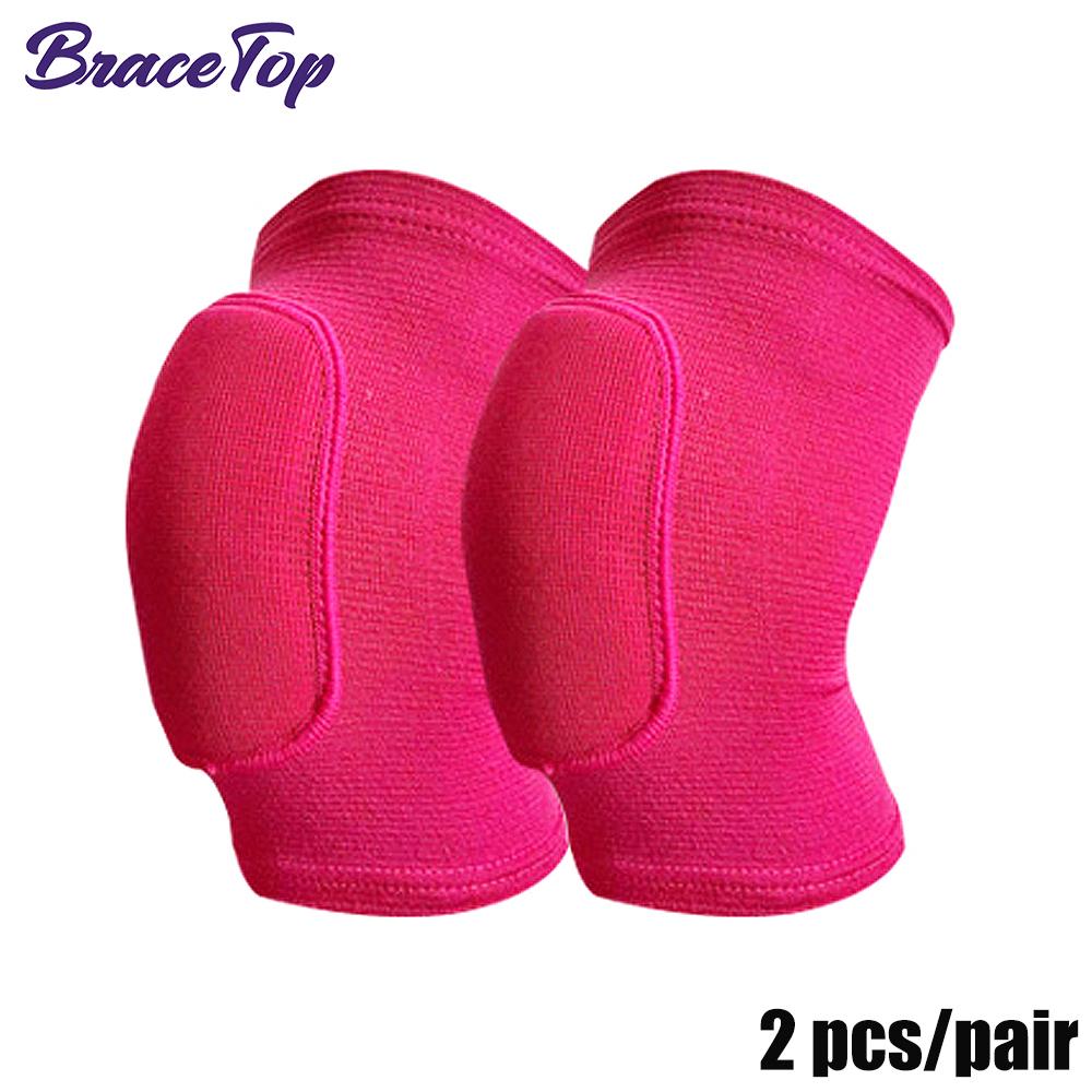 1 Pair Sports Knee Pads Adults Kid Dance Knee Protector Elastic Thicken Sponge Knees Brace Support for Gym Yoga Workout Training