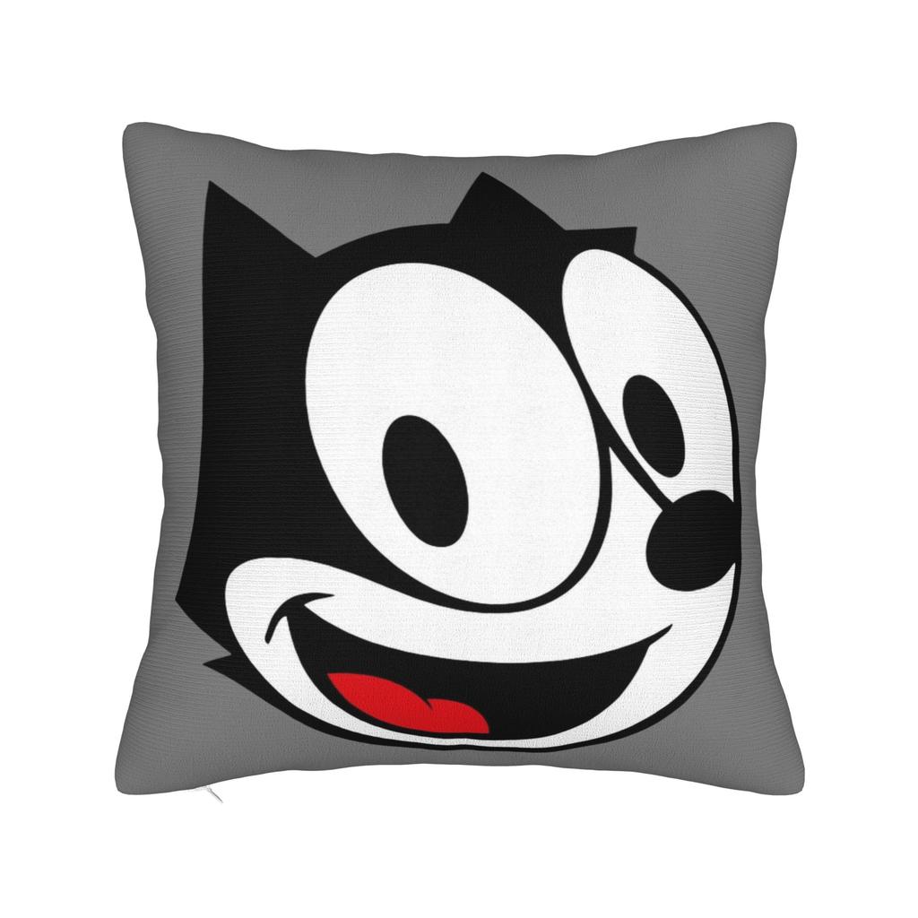 Felix The Cat Laughing Pillowcases Merchandise Soft Cushion Cover Decoration Pillow Case Cover Home Multi Size