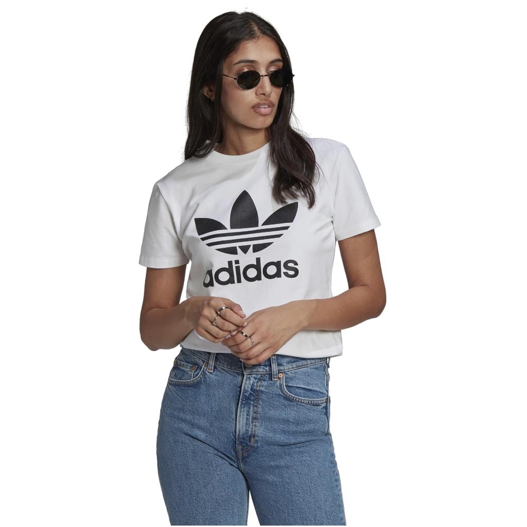 Adidas Adicolor Classics Trefoil Tee, Womens White T-shirt