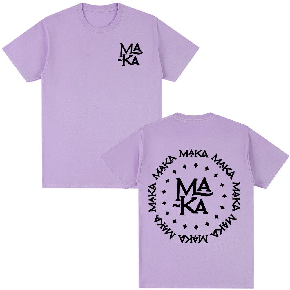 Rapper Maka Logo Graphic T-shirts Men Women Clothing Fashion Hip Hop T-shirt Cotton Casual Loose Short Sleeve T Shirt Streetwear
