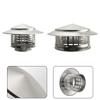Stainles Steel Chimney Cap Exterior Wall Fresh Air Outlet Roof Pipe Exhaust Hood
