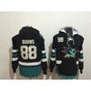 Mens Fleece-Lined Hooded Ice Hockey Sweatshirt With Embroidered Winter Sportswear Team Practice