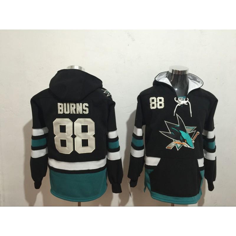 Mens Fleece-Lined Hooded Ice Hockey Sweatshirt With Embroidered Winter Sportswear Team Practice