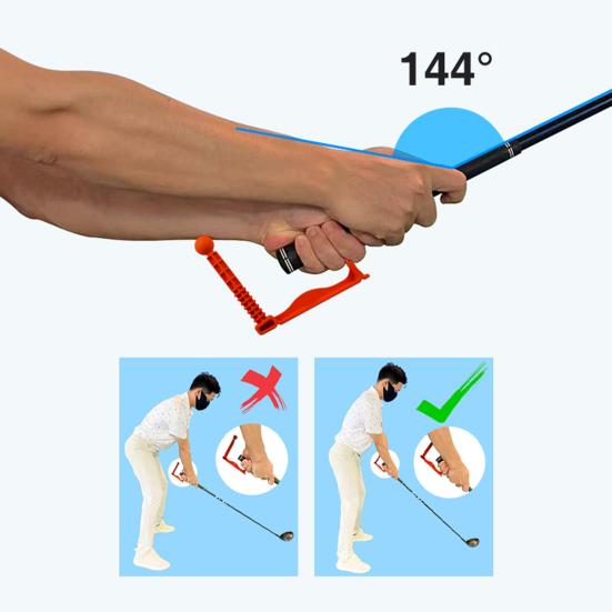 Тренажер для гольфа Swing Corrector для гольфа Swing Position Practice Training Helper для тренировок по отработке осанки при ударе под углом 144 градуса в помещении и на открытом воздухе