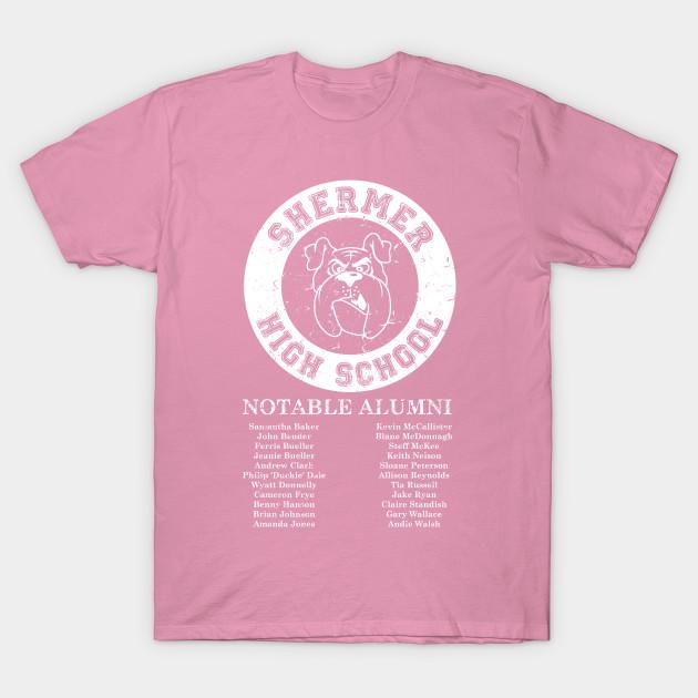 T Shirt Women Shermer High School Alumni Harajuku Print Kawaii Tshirt Summer Short Sleeve Female T-Shirt Top Tee