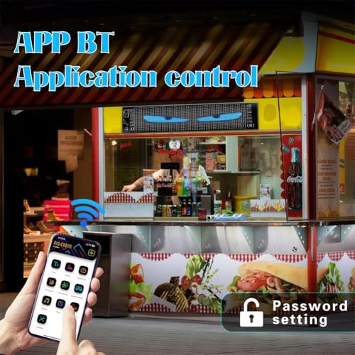 2 шт. Devil Eye Lights для автомобиля, большой программируемый гибкий автомобильный светодиодный дисплей, гибкий дисплей Bluetooth с настраиваемой прокруткой текста,