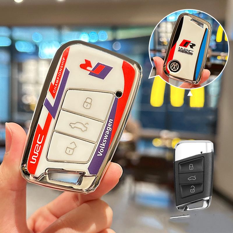 Для VOLKSWAGEN TPU Чехол-держатель-защита для умного ключа автомобиля-брелка Для VW Volkseagen Passat B8 Magotan Бесключевой Брелок