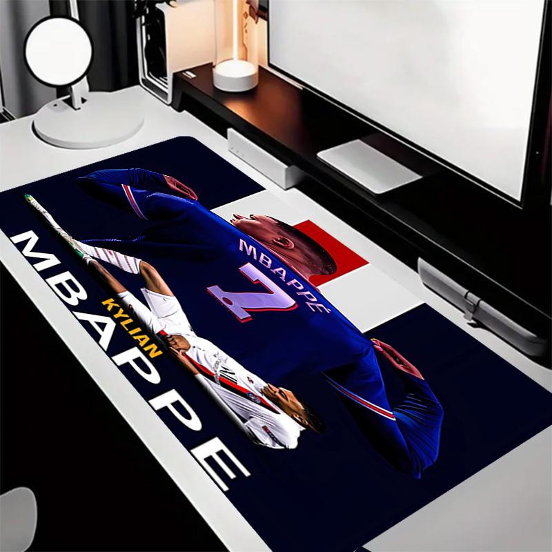 Kylian Mbappé Theme Premium Non-slip Mouse Pad with Stitched Edges,Durable Rubber Material,for Desktop & Gaming Great Gifts