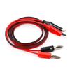 2Pcs High Voltages Test Cable Leads Connector Banana Plug To Alligator Clip Test Leads Double End Test Leads Wire Line