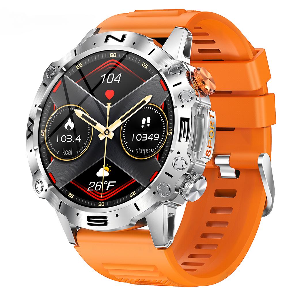 SACOSDING новые умные часы с Bluetooth для вызова, музыка, погода, 1,43 дюйма, пульс, кровяное давление, кислород, мультиспортивные умные часы