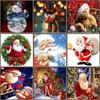 DIY 5D Diamond Painting Christmas Snowman Full Round Drill Mosaic Bear Embroidery Cross Stitch Christmas Decorations For Home