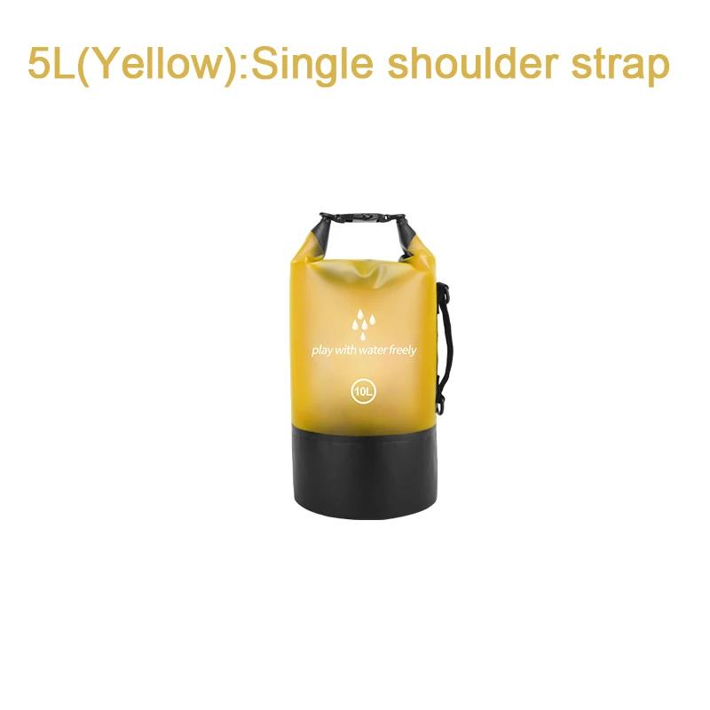 PVC Waterproof Dry Bag 2L/5L/10L/20L Outdoor Diving Foldable Man Women Beach Swimming Bag Rafting River Ocean Backpack