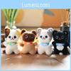 Adorable Cute Kitten Plush Toy Keychain Soft Stuffed Animal Doll Bag Charm