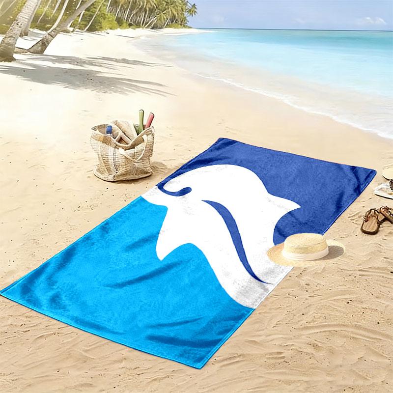 Delfino Pescara 1936 Print Beach Towel, Large Soft Quick Dry Towel for Beach Camping Swimming