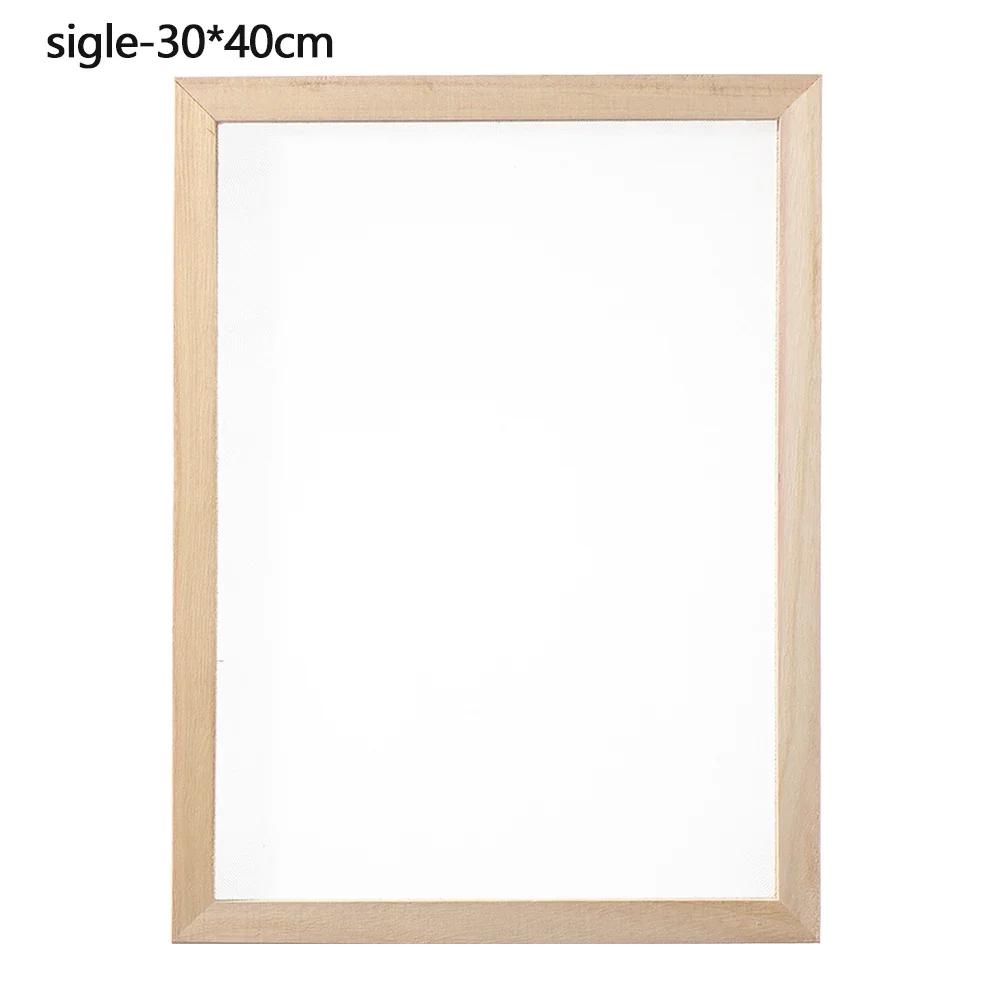 Multi-size Paper Making Mould Frame DIY Papermaking Paper Making Screen Learning Wood Handcraft Gift Wooden Mesh Mold