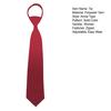 Women Neck Tie Zipper Closure Adjustable Easy Wear Necktie Business Wedding Party Formal