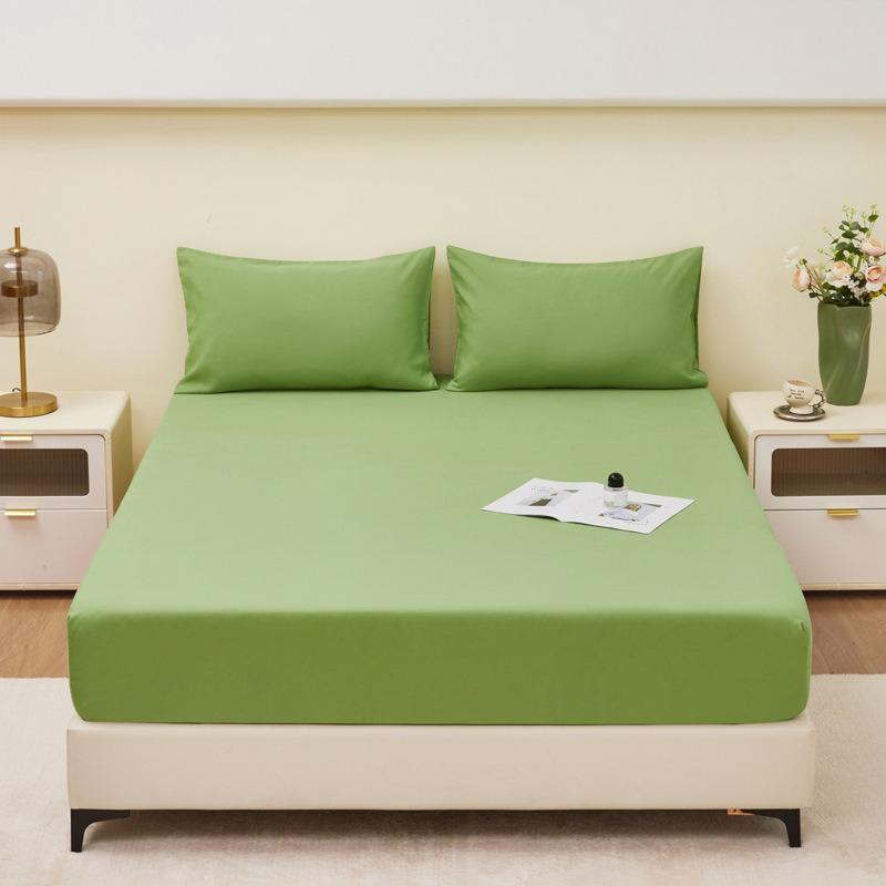 100% водонепроницаемая простыня на резинке с эластичной лентой однотонный чехол для матраса для односпальной двуспальной кровати размера «king-size» 140/150/160/180x200