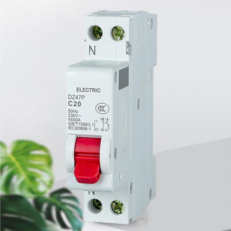1P+N Residual Current Circuit Breaker with Over Current Leakage Protections Din Rail Residual Current Circuit Breaker