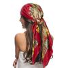 Women Fashion Satin Square Paisley Shawl Head Scarf Neck Scarves Hair Bandana Neckerchief Women'S Boho Large Headbands Hijab