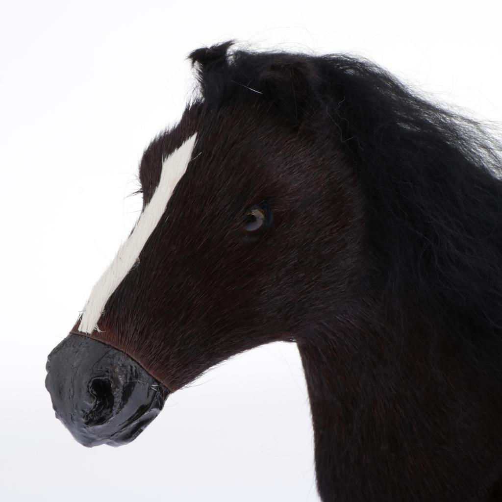 Фигурка животного Лошадь, Масштаб 1/6 - Модель лошадей teke, Мягкая игрушка-плюш, Подарок на день рождения для детей, 3 цвета