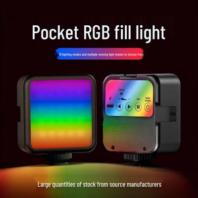 Портативная RGB кольцевая лампа для фотосъемки с регулируемой теплой/холодной настройкой