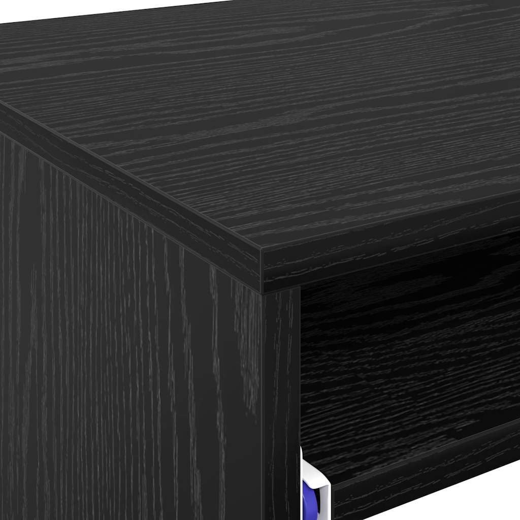 Desk Black Oak Effect 77.5 x 43 x 79 cm