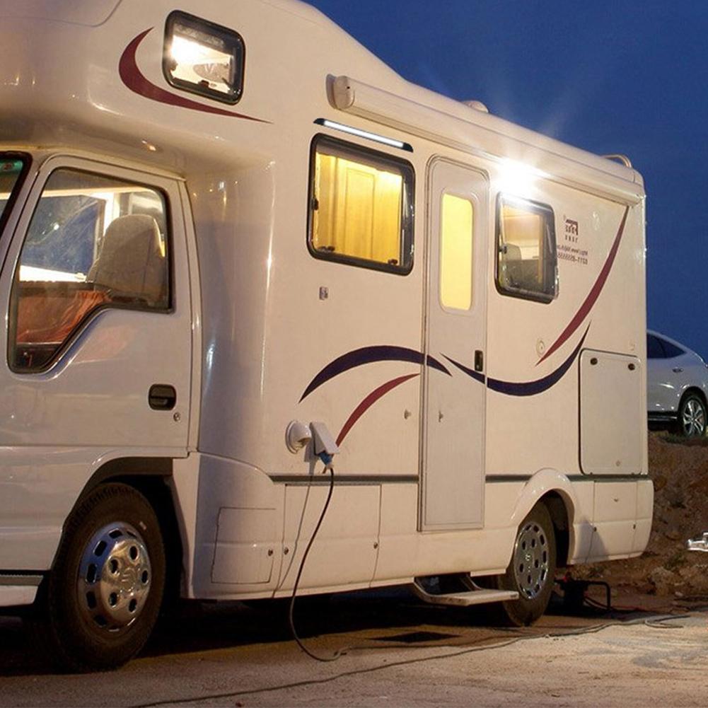 12-28 В светодиодная панель освещения салона автомобиля яркий белый свет водонепроницаемый для автофургона кемпера лодки фургона грузовика каравана наружная лампа