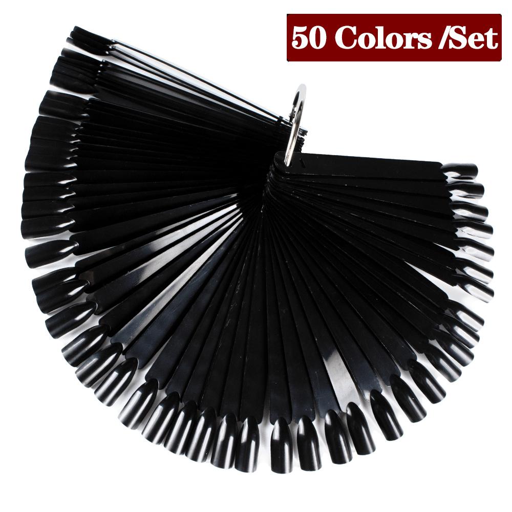 1 компл. для дизайна ногтей, веерная форма, дисплей, естественная диаграмма, гель-лак, образец окраски, тренировка, накладные ногти со съемным кольцом