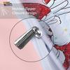 3Pcs Pink Santa Claus 67 Element Printed Coreless Duvet Cover Set Multi Size Bedroom Bedding Holiday Decoration Machine Washable