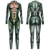 Женщины Мужчины Животные Змея Питон 3D Печатный Комбинезон Унисекс Панк Мышцы Хэллоуин Косплей Костюмы Взрослые Партии Ролевые Игры Одеваются Наряд