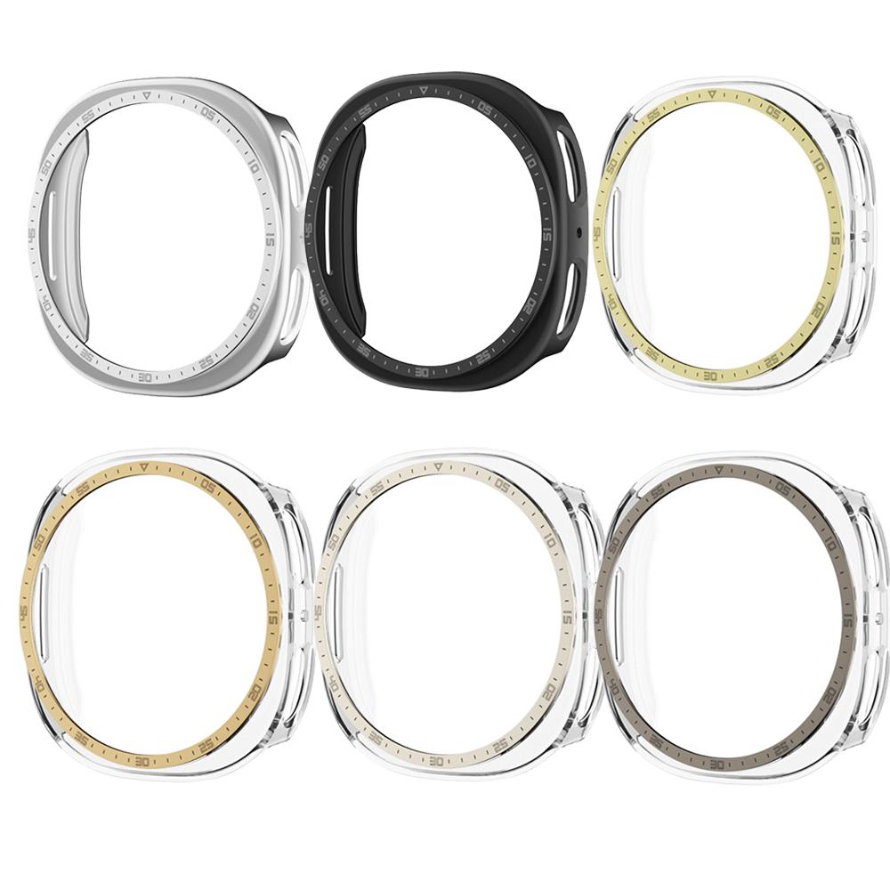 Чехол для корпуса ПК для Samsung Galaxy Watch 8 44 мм Аксессуары Защитная пленка для экрана Бампер Корпус Полый циферблат Для Samsung Watch 8 40 мм чехол