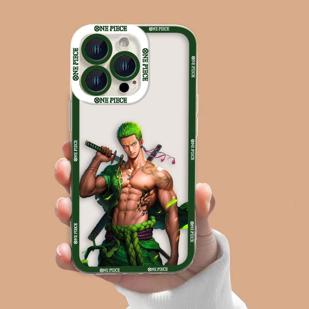 Anime One P-Piece Zoro Clear Phone Case For OPPO A6X A98 A94 A79 A78 A74 A60 A58 A57 A55 A54 A53 A31 A15 A9 A5 A3 A3X A5X Case