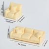Miniature Simulation Sofa for Dollhouse Living Room 1 12 Scale Furniture Model Ornament for Kids DIY Decor Gifts